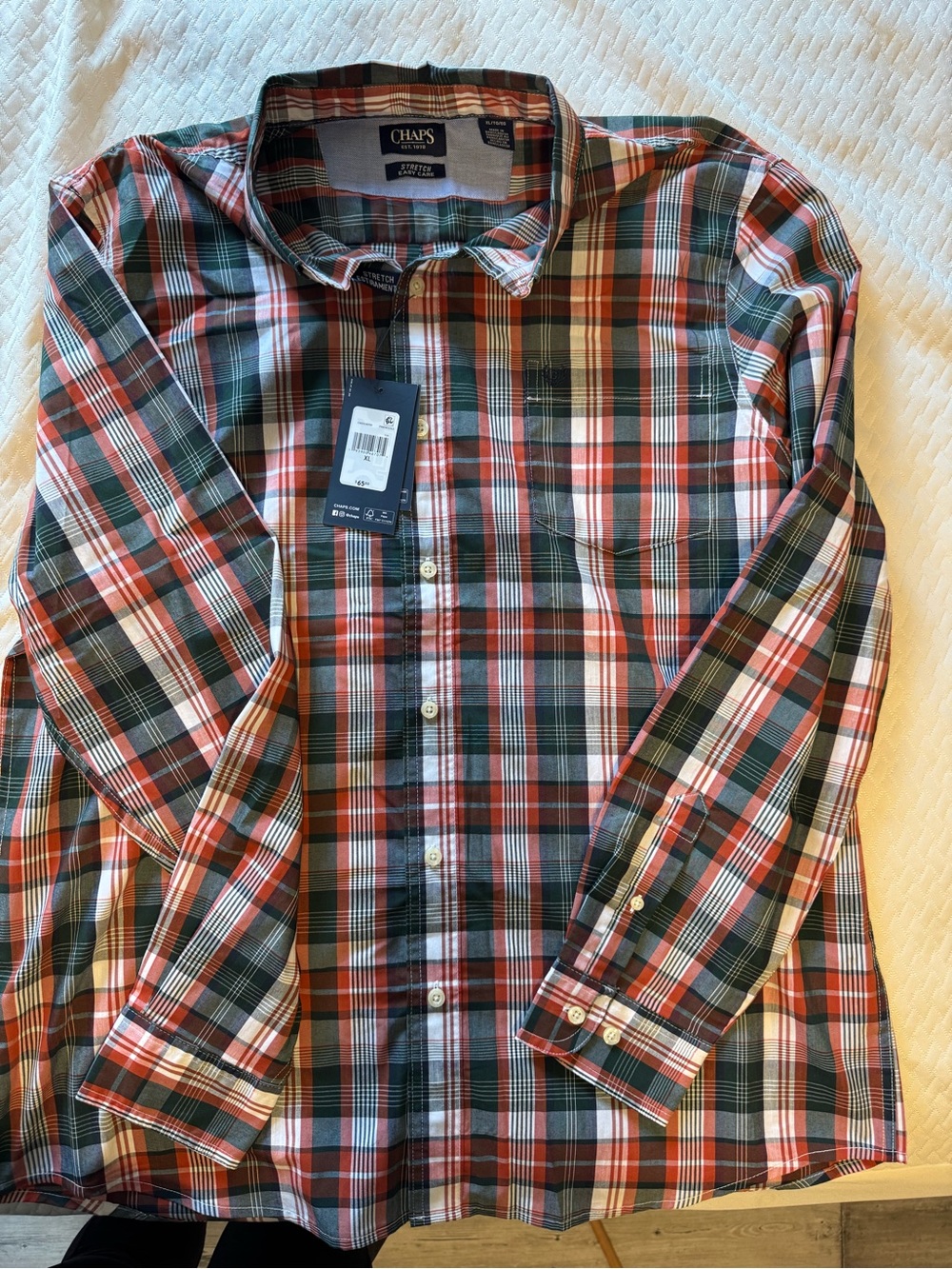 Chaps Men's Plaid Button-Down Shirt